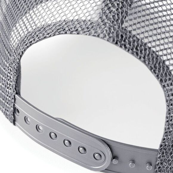 Beechfield Mens Half Mesh Trucker Cap/Headwear (Pack of 2) / Burgundy/ Light Gre - Picture 3 of 3